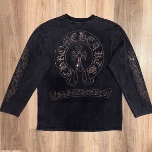 Chrome Hearts rhinestone Long Sleeve